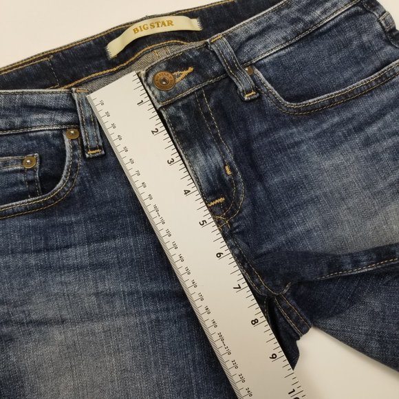 Big Star Hermosa Remy Denim Jean Shorts Dark Wash 6" Inseam sz 26 - Picture 5 of 10